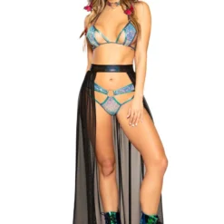 Roma R-3712, CUTOUT SEQUIN TIE RAVE TOP -Cheap Swathery Store 3712 3716 JB 3570 Blk 13871.1659810602