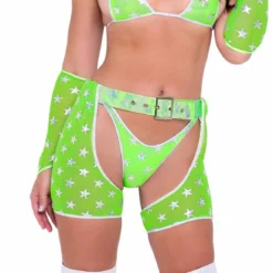 R-6083 - Raver Mesh Starts Print Chaps With Belt By Roma -Cheap Swathery Store 6081 6083 NG 26151.1659382447