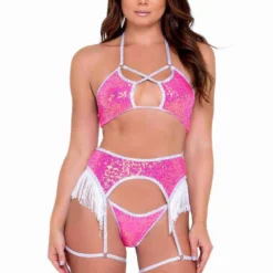 R-6091 - Criss-Cross Sequin Bikini Top By Roma -Cheap Swathery Store 6091 6092 6093 HP 22733.1670355153