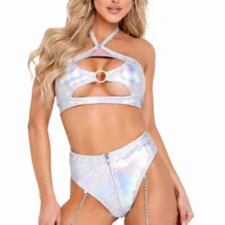 Roma R-6117 - Vinyl Top With Cutout & Ring Detail -Cheap Swathery Store 6117 6118 Slvr 70624.1649431287