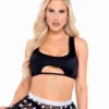 R-6132 - Crop Top With Keyhole Cutout By Roma