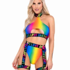 Roma R-6139 - Rainbow High-Waisted Shorts -Cheap Swathery Store 6138 6139 6140 89963.1650007072