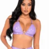 Roma R-6164 - Vinyl Bikini Tie-Top With Ring Detail -Cheap Swathery Store 6164 Lav 23589.1650009294