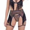 Roma R-6223 - Sequin Fishnet Fringe Garter Belt -Cheap Swathery Store 6223 6224 48320.1685686270