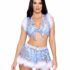 Roma R-6342 - Shimmer Criss-Cross Bikini Top -Cheap Swathery Store 6244 6245 6342 64421.1685765283