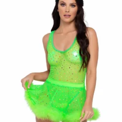 Roma R-6269 - Sheer Dotted Romper -Cheap Swathery Store 6269 6270 45072.1685774726