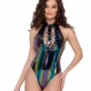 Roma R-6277 - Lace-Up Vinyl Romper -Cheap Swathery Store 6277 71765.1685775708