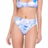 Roma R-6296 - Cloud Print High-Waisted Shorts -Cheap Swathery Store 6296 89536.1685803564
