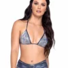 Roma R-6320 - Snake Skin Triangle Tie-Top -Cheap Swathery Store 6320 02677.1685826416