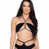 R-6322 - Tie-Top Bikini Top By Roma -Cheap Swathery Store 6322 Blk 27454.1685831797