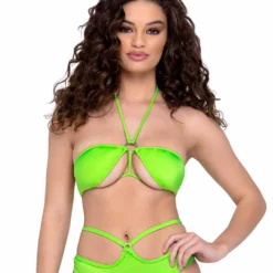 R-6322 - Tie-Top Bikini Top By Roma -Cheap Swathery Store 6322 Green 99594.1685831698