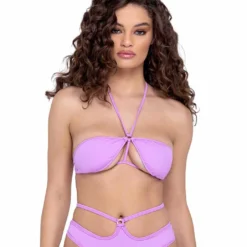 R-6322 - Tie-Top Bikini Top By Roma -Cheap Swathery Store 6322 Lav 81681.1685831687