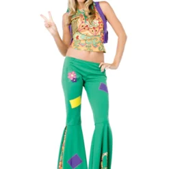 LA-83583, Peace Sign Hippie Girl Costume (Clearance Sale)