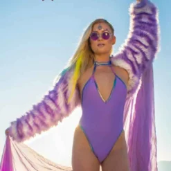 JV-FF110, Metallic Trim Rave Bodysuits -Cheap Swathery Store FF110 Lavender 1 51507.1594856752