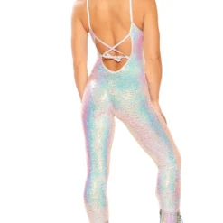 JV-FF143, Rave Apparel Stretch Sequin Catsuit -Cheap Swathery Store FF143 COS BK 24824.1660674099