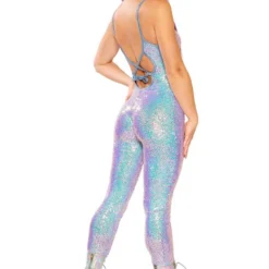JV-FF143, Rave Apparel Stretch Sequin Catsuit -Cheap Swathery Store FF143 LVD BK 35379.1660674099