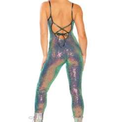 JV-FF143, Rave Apparel Stretch Sequin Catsuit -Cheap Swathery Store FF143 WTO BK 21198.1660674099