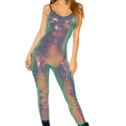 JV-FF143, Rave Apparel Stretch Sequin Catsuit -Cheap Swathery Store FF143 WTO FT2 78090.1660674099