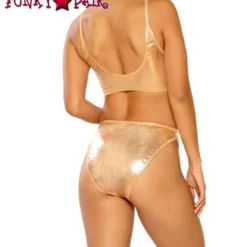 JV-FF264, Metallic High Waist Bottom -Cheap Swathery Store FF264 rose gold shimmer bk 47459.1559335235