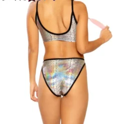 JV-FF264, Metallic High Waist Bottom -Cheap Swathery Store FF264 silver cobra bk 62367.1559335235
