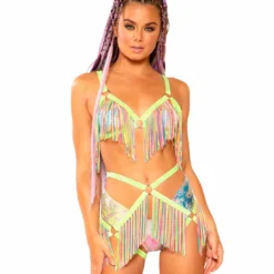 JV-FF350, Confetti Fringe Harness Top