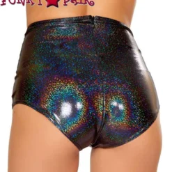 FF610, High Waisted Raver Shorts -Cheap Swathery Store FF610 BLK BCK 44683.1660154463
