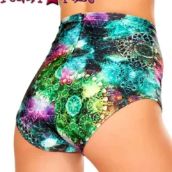 FF610, High Waisted Raver Shorts -Cheap Swathery Store FF610 Jade trance back 27368.1660154463