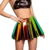 FR120, Pleated Vinyl Skirt By J. Valentine -Cheap Swathery Store FR120 BRM FRONT 2 89449.1656110087