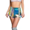 FR123, Sea Holo Vinyl/White Lacing Skirt By J. Valentine -Cheap Swathery Store FR123 SEA FRONT 48376.1656614168