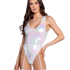 FR131, Unicorn Foil Bodysuit By J. Valentine -Cheap Swathery Store FR131 WHT FRONT 29582.1656097154