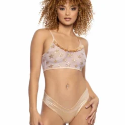 JR-116, Sequin Star & Mesh Tank Top -Cheap Swathery Store JR116 JR118 GLD FT 68087.1714927139