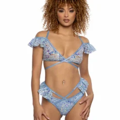 JR-129, Sequin Lace Ruffle Wrap Bottom -Cheap Swathery Store JR128 JR129 BLU FT 63390.1714884770