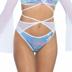 JR-134, Sequin Velvet & Mesh Wrap Bottom