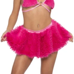 JR-148, Faux Fur Skirt By Roma