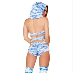 Roma T3268, Rave Detachable Hood Wrap Halter -Cheap Swathery Store T3268 SH3269 Clouds Back 55380.1641245986